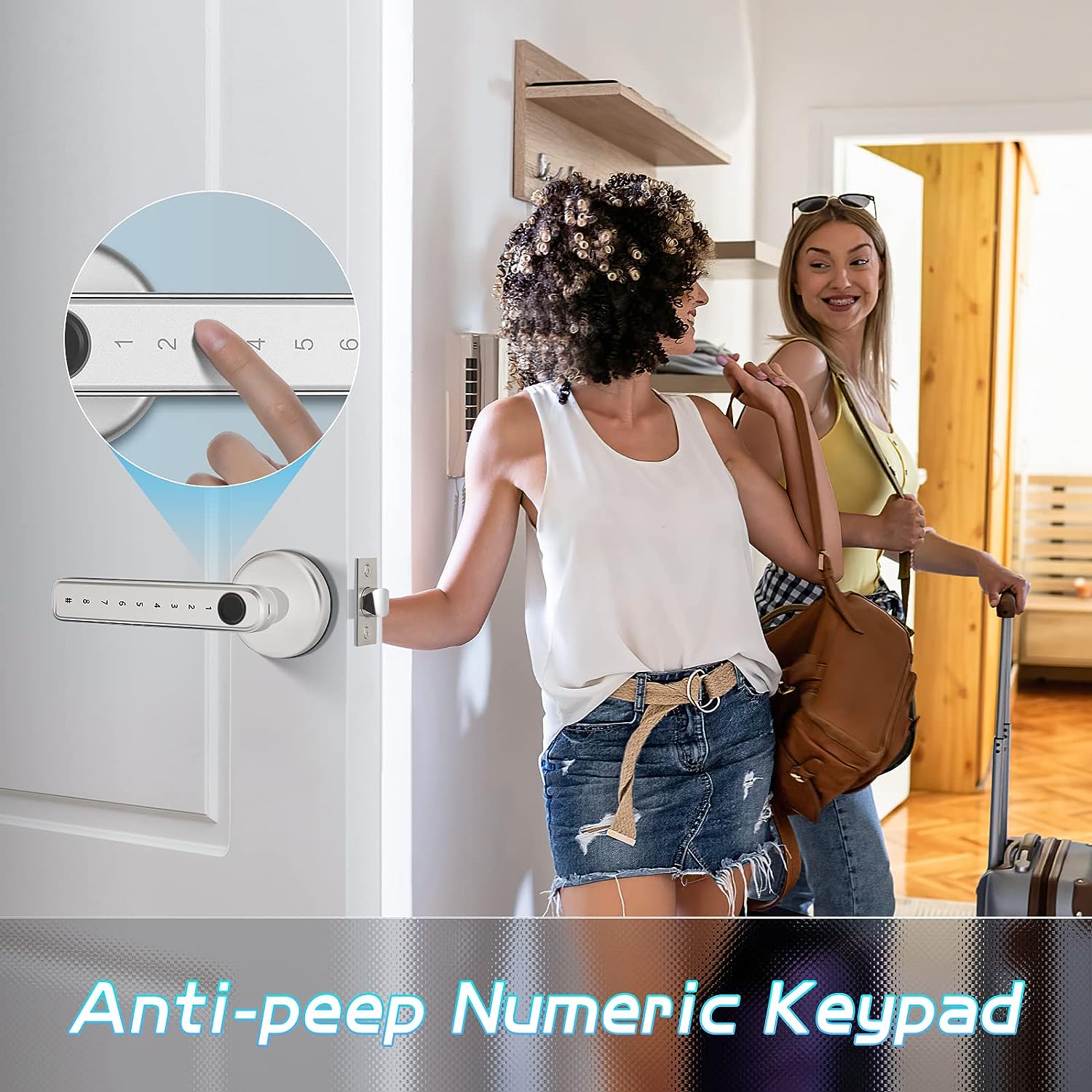 F190S Fingerprint Door Lock with Keypad Keyless Entry Smart Lock