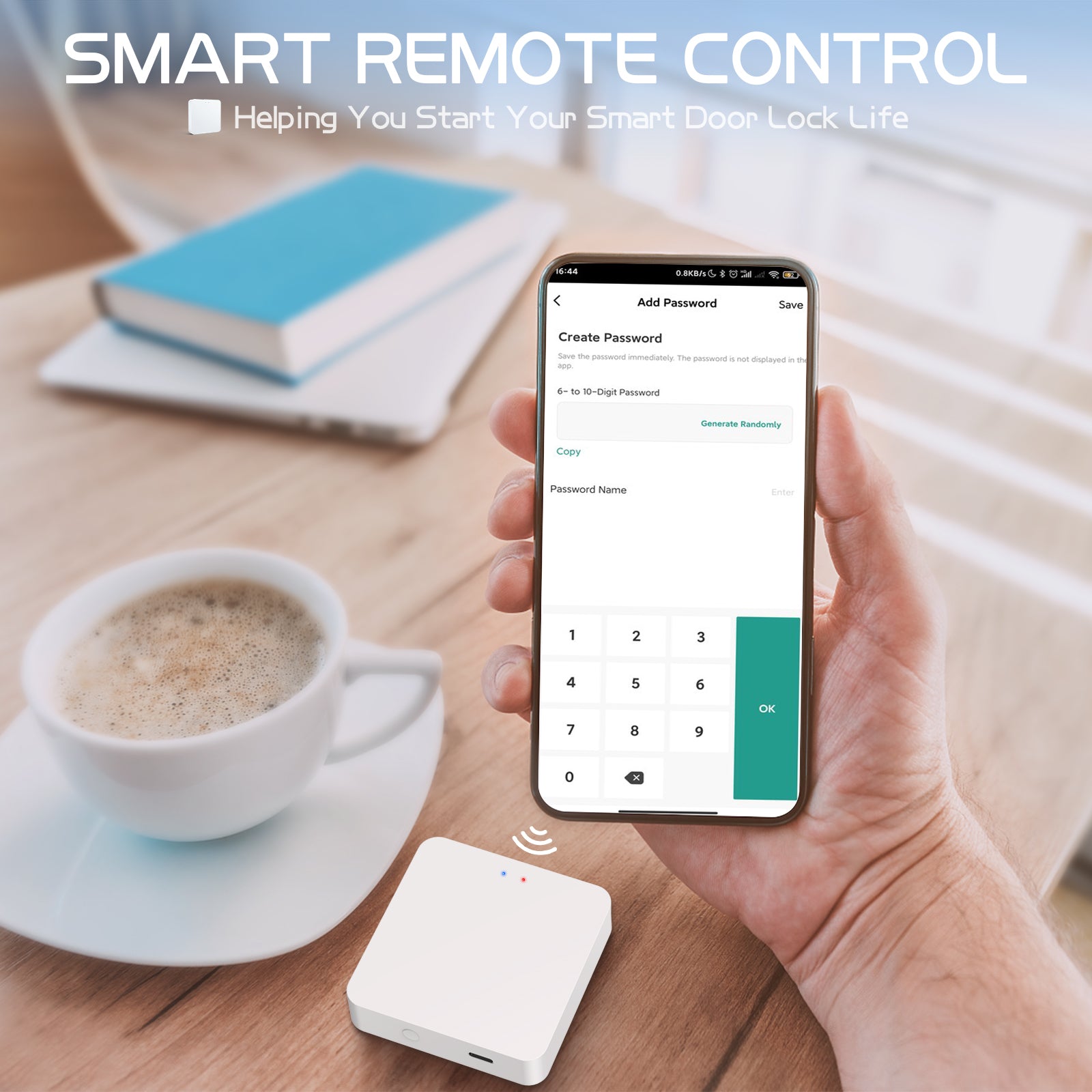Gateway Remotely Control Smart Fingerprint Door Lock with Tuya App