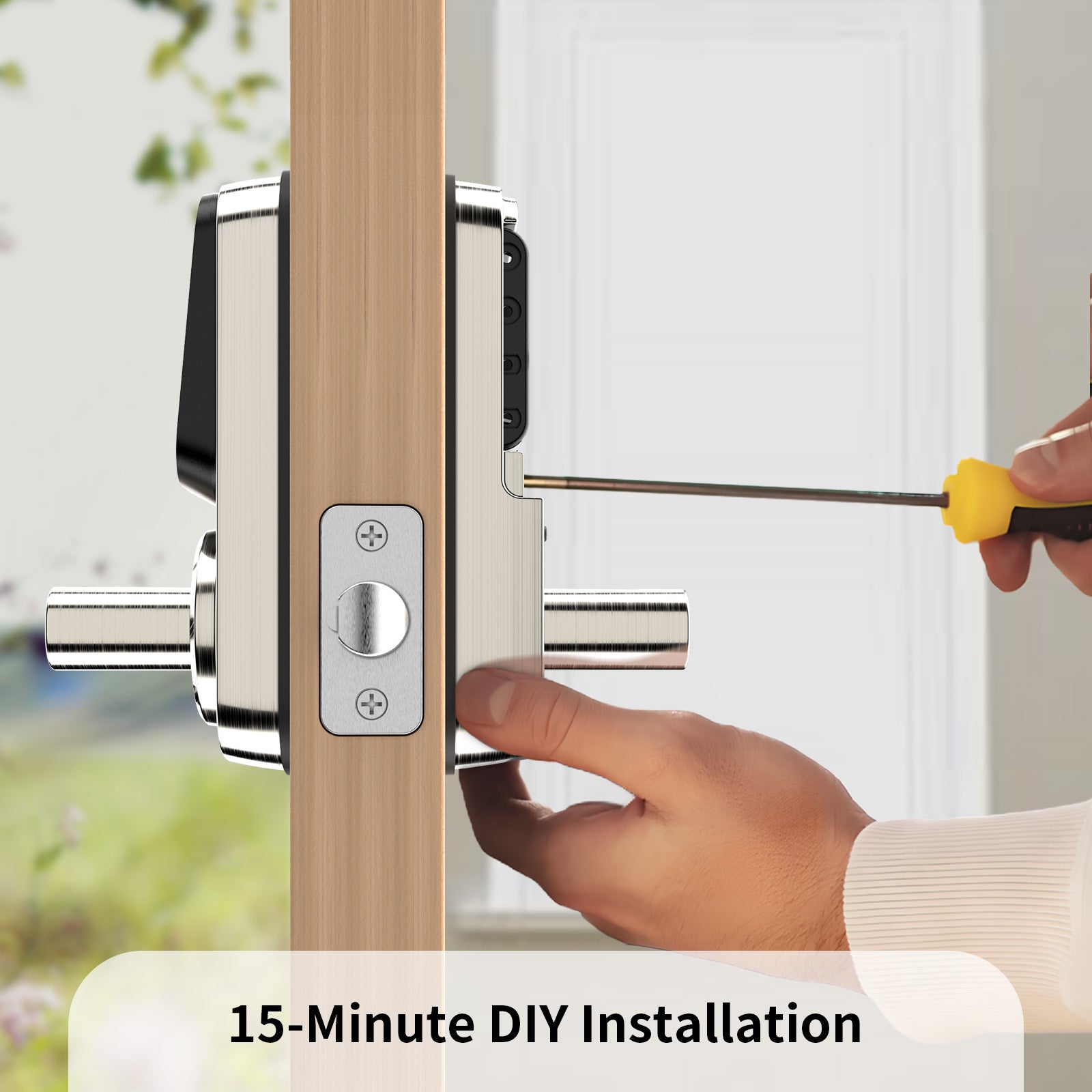 490TS 5-in-1 Deadbolt Smart Lock with Keypad/Fingerprint/App Control
