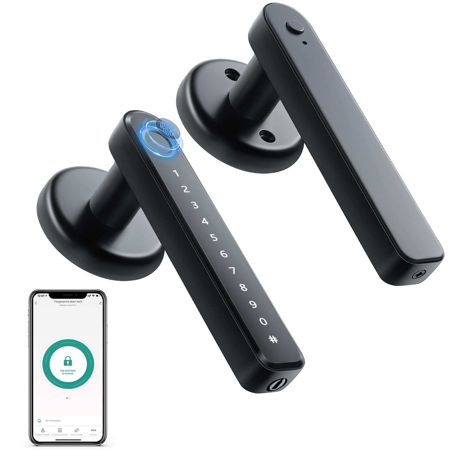 TY190 Fingerprint Door Lock with Smart App/Keyless Entry