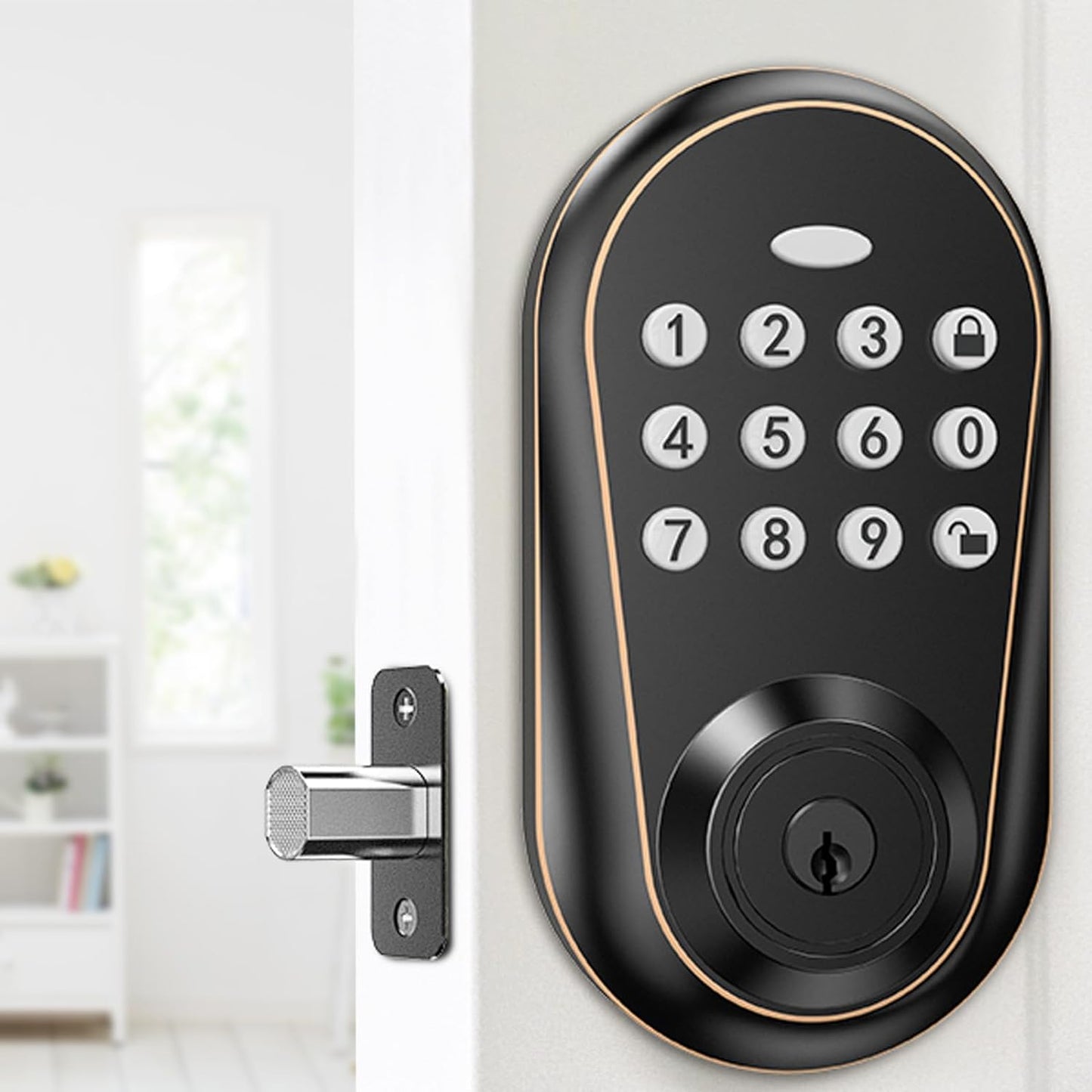 IRONZON Keyless Entry Door Lock Deadbolt Door Locks with Keypads (D150G)