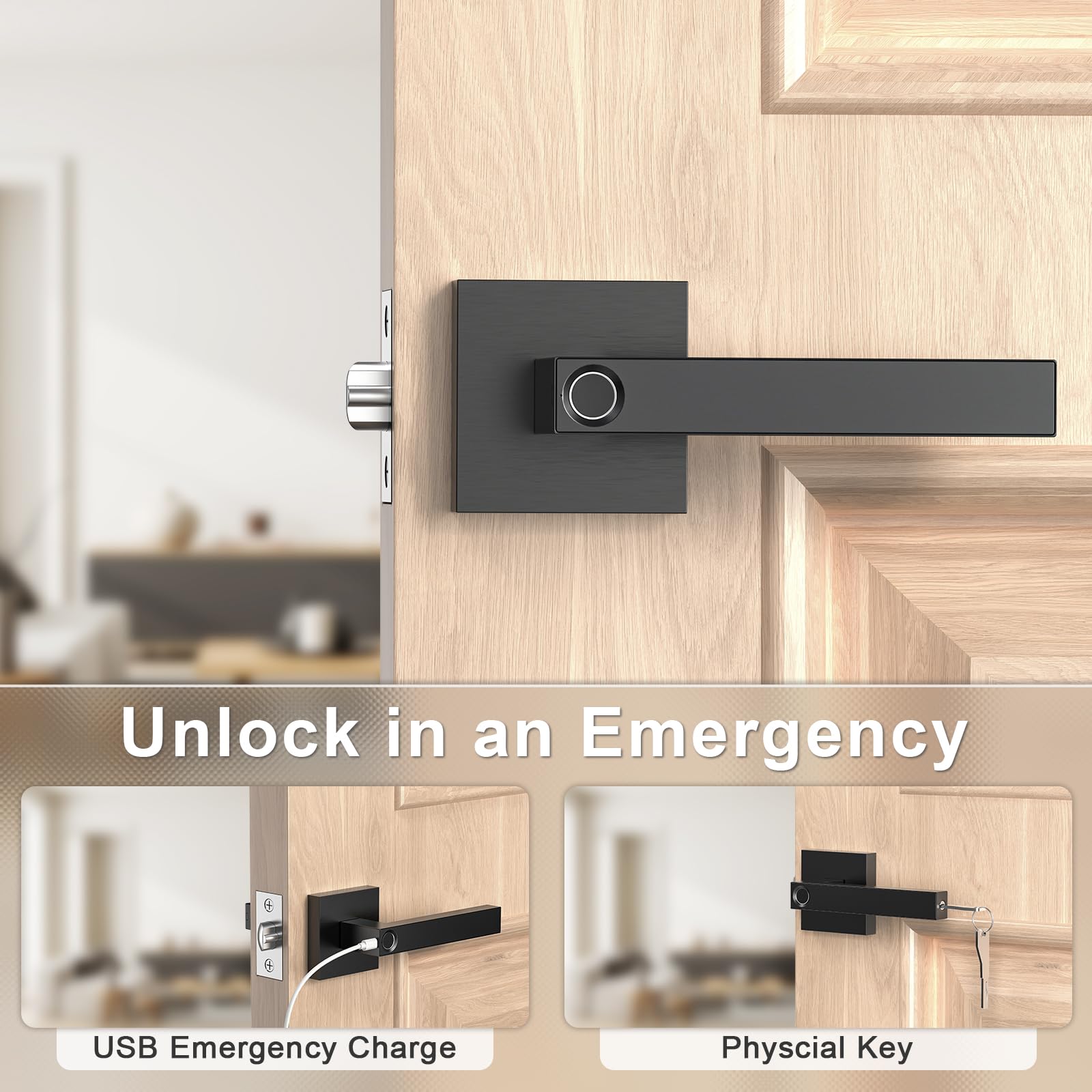 TY180 Fingerprint Door Lock with Smart App Keyless Entry Door Lock